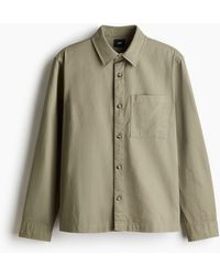 H&M - Overshirt aus Baumwolltwill in Regular Fit - Lyst