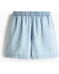 H&M - Denim Pull-on Short - Lyst