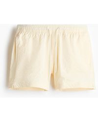 H&M - Zwemshort Van Seersucker - Lyst