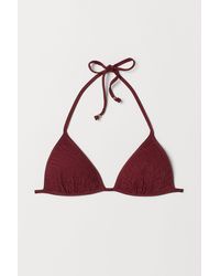 H&M Push-up Triangel-Bikinitop - Rot