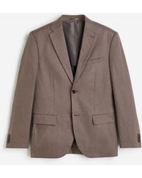 H&M - Slim Fit Linen jacket - Lyst