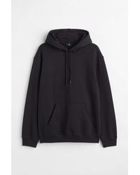 H&M Hoodie Relaxed Fit - Schwarz