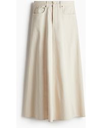 H&M - Flared Denim Rok - Lyst