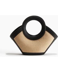 H&M - Bast-Handtasche mit Coating-Details - Lyst