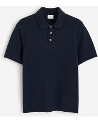 H&M - Poloshirt aus Bouclé in Regular Fit - Lyst