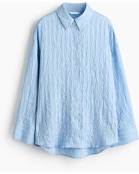 H&M - Overhemdblouse Van Lyocellmix - Lyst