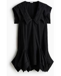 H&M - Kleid mit Broderie Anglaise und Matrosenkragen - Lyst
