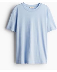 H&M - T-Shirt aus Seidenmix - Lyst
