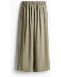 H&M - Cropped Pull-on Broek - Lyst