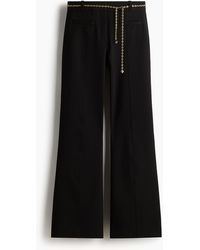 H&M - Ausgestellte Hose mit Kettengürtel - Lyst