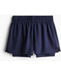 H&M - Doppellagige Laufshorts mit DryMoveTM - Lyst