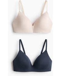 H&M - Set Van 2 Soft-bh's Van Microvezel - Lyst