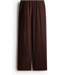 H&M - Pantalon Large En Lin Mélangé - Lyst