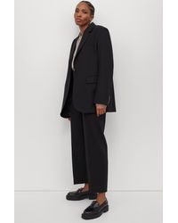 h&m black formal pants