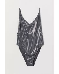 H&M Maillot de bain échancré - Gris