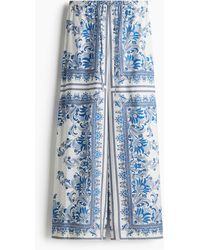 H&M - Weite Hose mit Kordelzug - Lyst