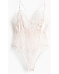 H&M - Body Van Microvezel En Kant - Lyst