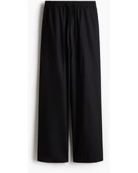 H&M - Baumwollhose mit Kordelzug - Lyst