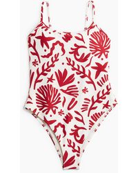 H&M - Badeanzug mit wattierten Cups und High Leg - Lyst