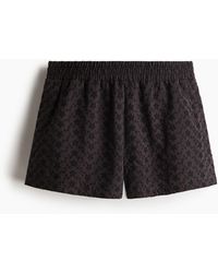 H&M - Short Met Broderie Anglaise - Lyst