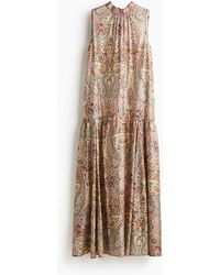 H&M - Robe Trapèze Avec Col À Nouer - Lyst