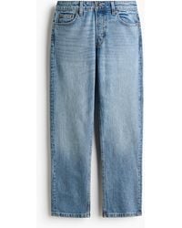 H&M - Straight Regular Waist Jeans - Lyst