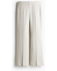 H&M - Bootcut-Hose aus Leinenmix - Lyst