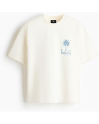 H&M - Bedrucktes T-Shirt aus Baumwolle in Relaxed Fit - Lyst