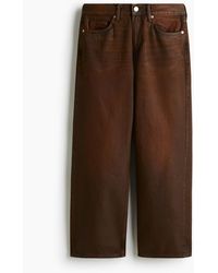 H&M - Straight Relaxed Jeans - Lyst