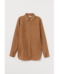 H&M Seidenbluse - Natur