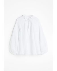 H&M - Mousseline Popover-blouse - Lyst