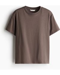 H&M - T-Shirt aus Baumwolle - Lyst