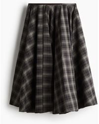 H&M - Tellerrock aus Baumwolle - Lyst