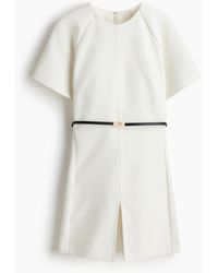 H&M - Korte Jumpsuit Met Ceintuur - Lyst