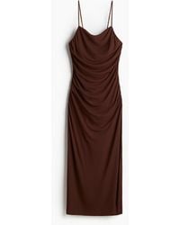 H&M - Drapiertes Trägerkleid - Lyst