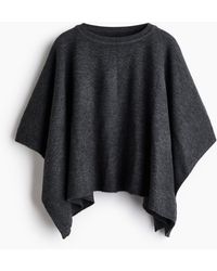 H&M - Cape in Schwerstrick - Lyst