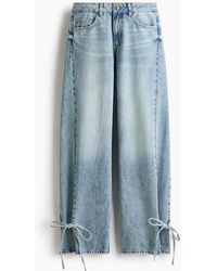 H&M - Straight High Waist Jeans - Lyst