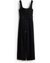 H&M - Jumpsuit Met Ceintuur - Lyst