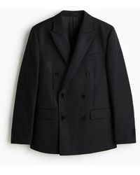 H&M - Zweireihiger Blazer aus Wollmix in Regular Fit - Lyst