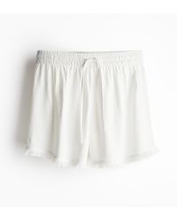 H&M - Pull-on Short Van Linnenmix - Lyst