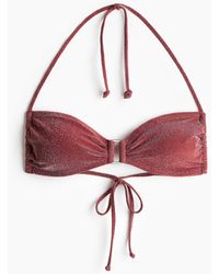 H&M - Wattiertes Bikinitop - Lyst