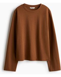 H&M - Top Van Interlocktricot - Lyst