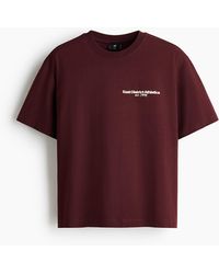 H&M - Bedrucktes T-Shirt in Loose Fit - Lyst