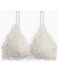 H&M - Soutien-Gorge Souple Et Paddé En Dentelle - Lyst