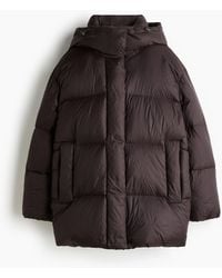 H&M - Donzen Pufferjack Met Capuchon - Lyst
