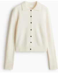 H&M - Cardigan mit Kragen - Lyst