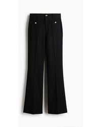 H&M - Flared Twill Broek - Lyst