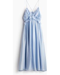 H&M - Kleid mit Volants - Lyst