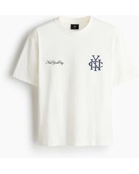 H&M - Bedrucktes T-Shirt in Loose Fit - Lyst