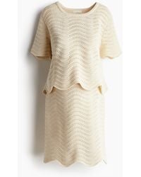 H&M - Mama Tweedelige Ajourgebreide Set - Lyst